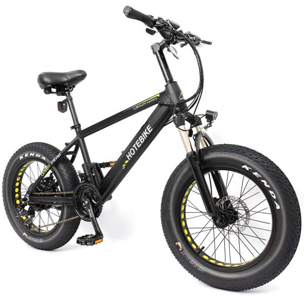 Mini fat tire electric bicycle 20″ 36V 350W beach electric bike snow ...