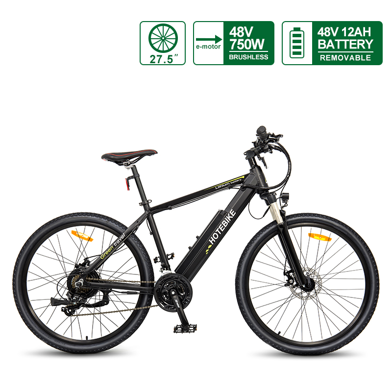 27.5″ Electric Mountain Bikes for Sale 48V 750W Hotebike Fastest E-Bike