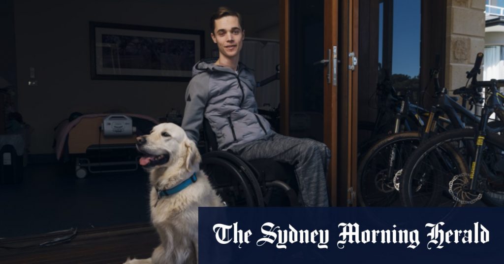 While Alex’s mates were studying for the HSC, he was learning to breathe again