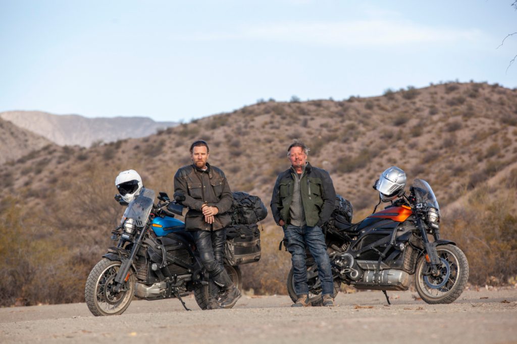 Ewan McGregor takes electric Harley Davidson motorbikes through Americas on latest TV adventure