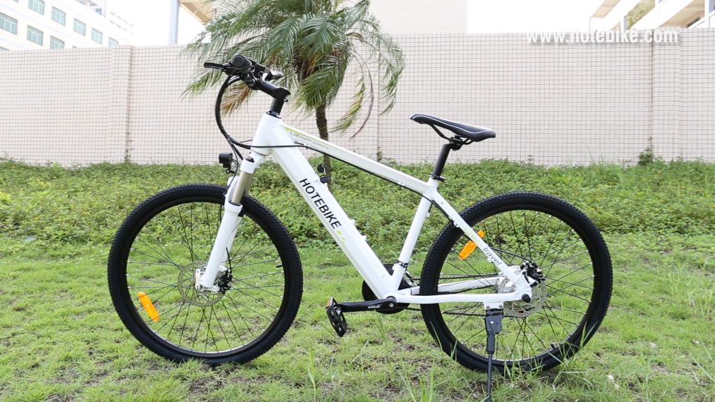 HOTEBIKE Mountain Ebike White Frame A6AH26