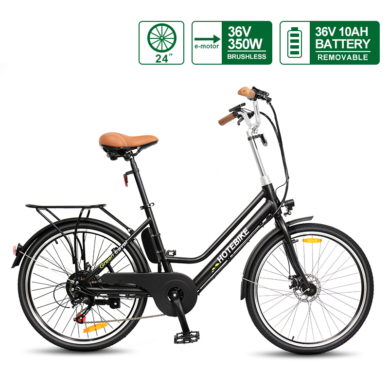 24 inch battery assisted electric bicycles electric city bike