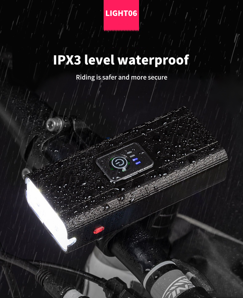 Outdoor Waterproof Cycling Light | USB charging with output power display - HOTEBIKE - 11