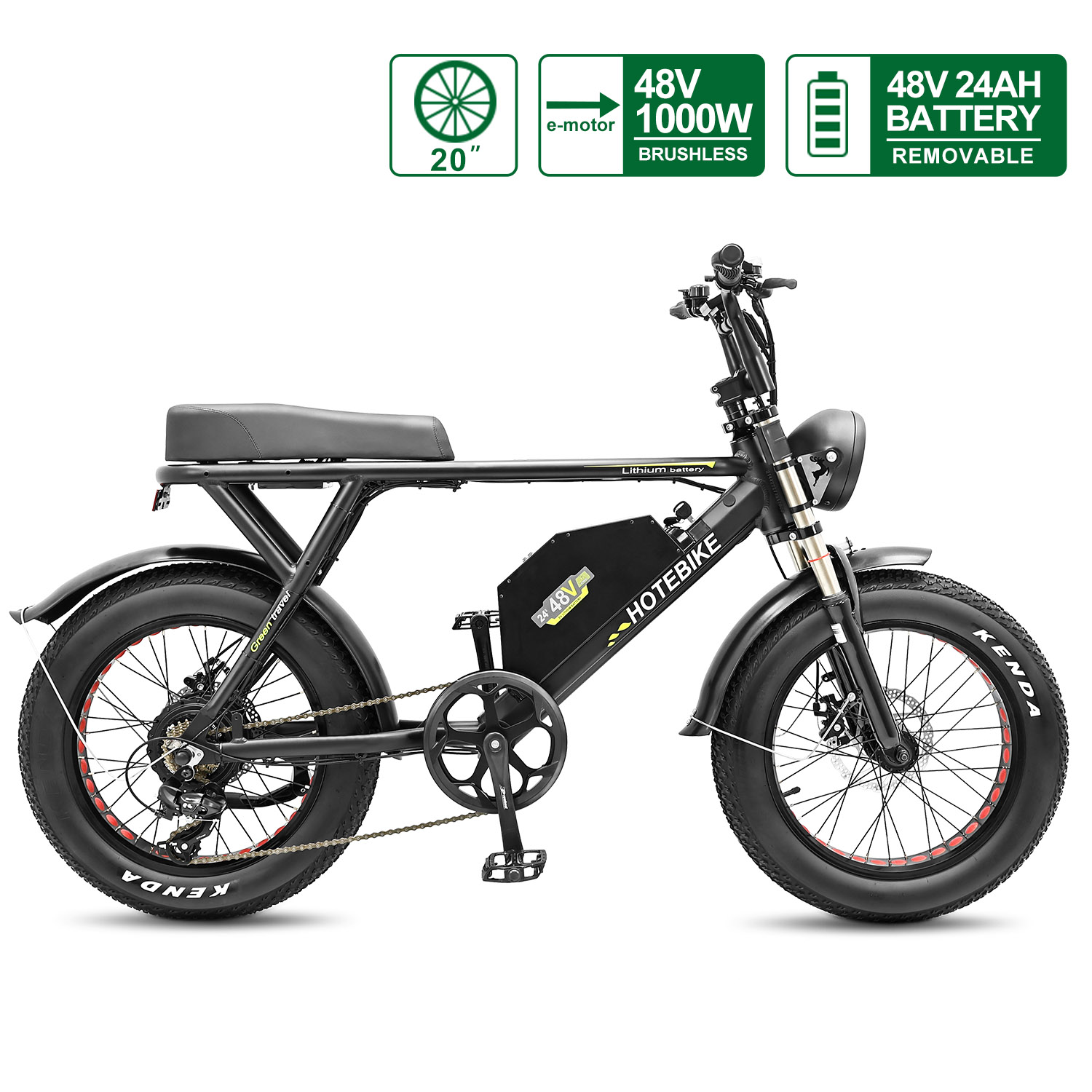 Vivi Bicicleta eléctrica, bicicleta eléctrica plegable de 20 pulgadas, 500  W, bicicleta eléctrica plegable con batería extraíble de 48 V, bicicleta