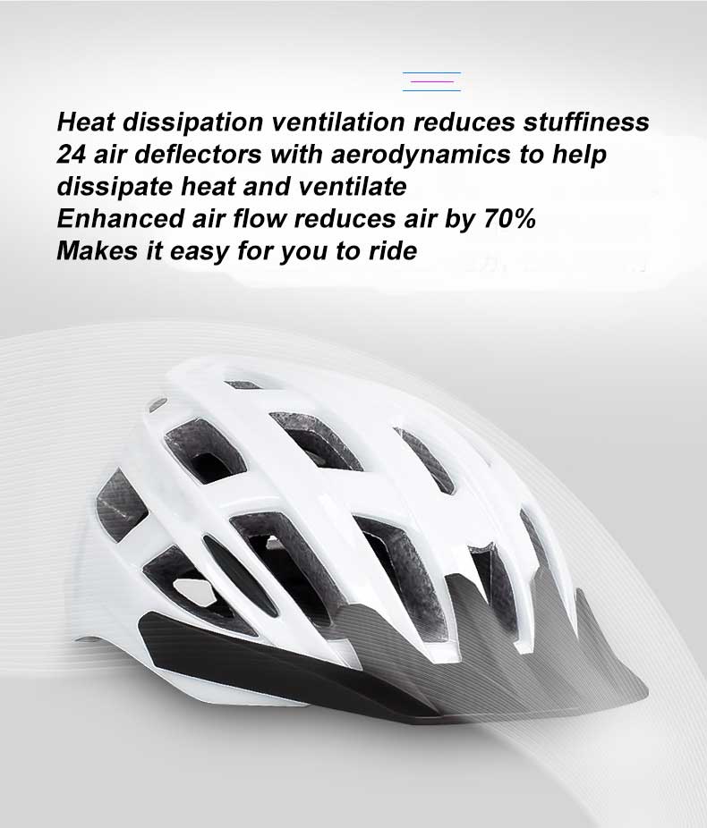 Adult Bike Lightweight Helmet for Adults Unisex Breathable Cycling Helmet - Cycling Helmet - 4