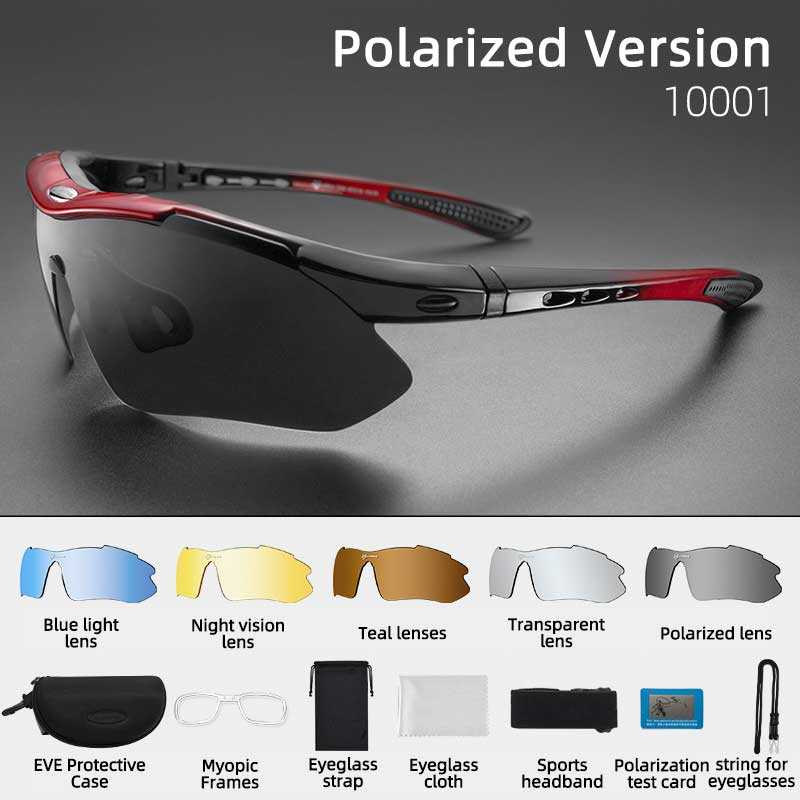 P-V Men Sports Polarized Sunglasses Women Frame Bicycle Glasses Sports  Sunglasses UV 400 Protective Bicycle Sunglasses