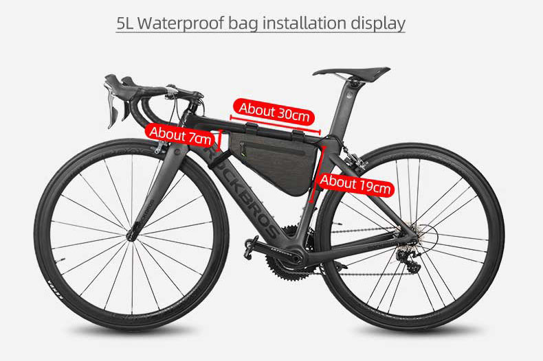 Bicycle Bag  Large Capacity Triangular Frame Waterproof Top Tube  Saddle Bag - Bicycle Bag - 7