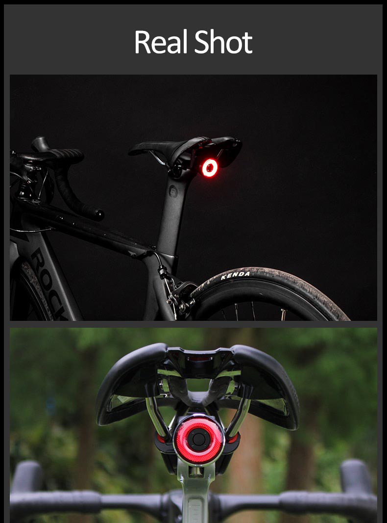 Bike Tail Light Smart Brake Sensing Bicycle Rear Light IPX6 Waterproof - Bicycle Lights - 1