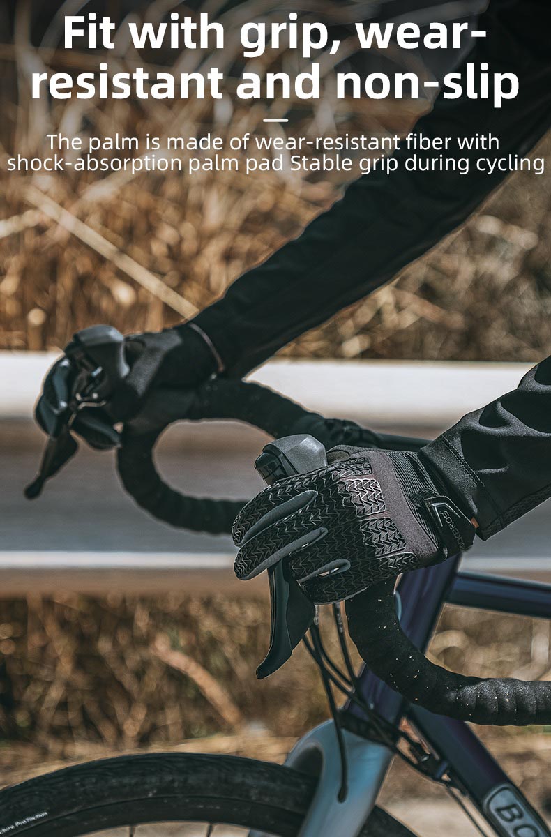 Breathable Shock-Absorbing Cycling Gloves Spiderweb Design - Glove - 7