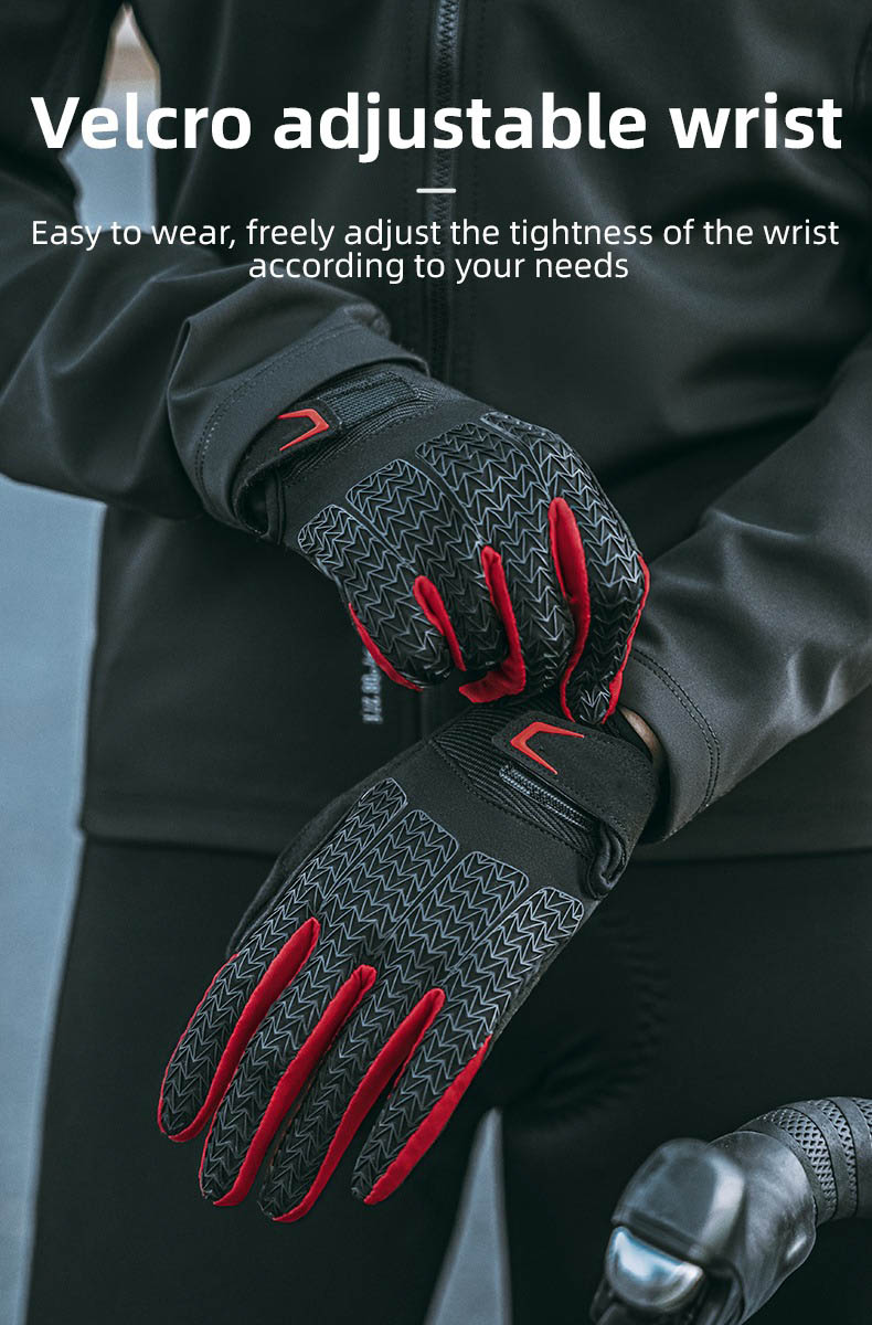 Breathable Shock-Absorbing Cycling Gloves Spiderweb Design - Glove - 8