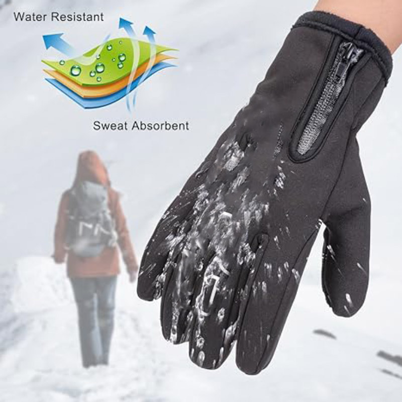 Cycling Winter Gloves Water Resistant Touch Screen Gloves Shock-Absorbing Full Finger - Glove - 1