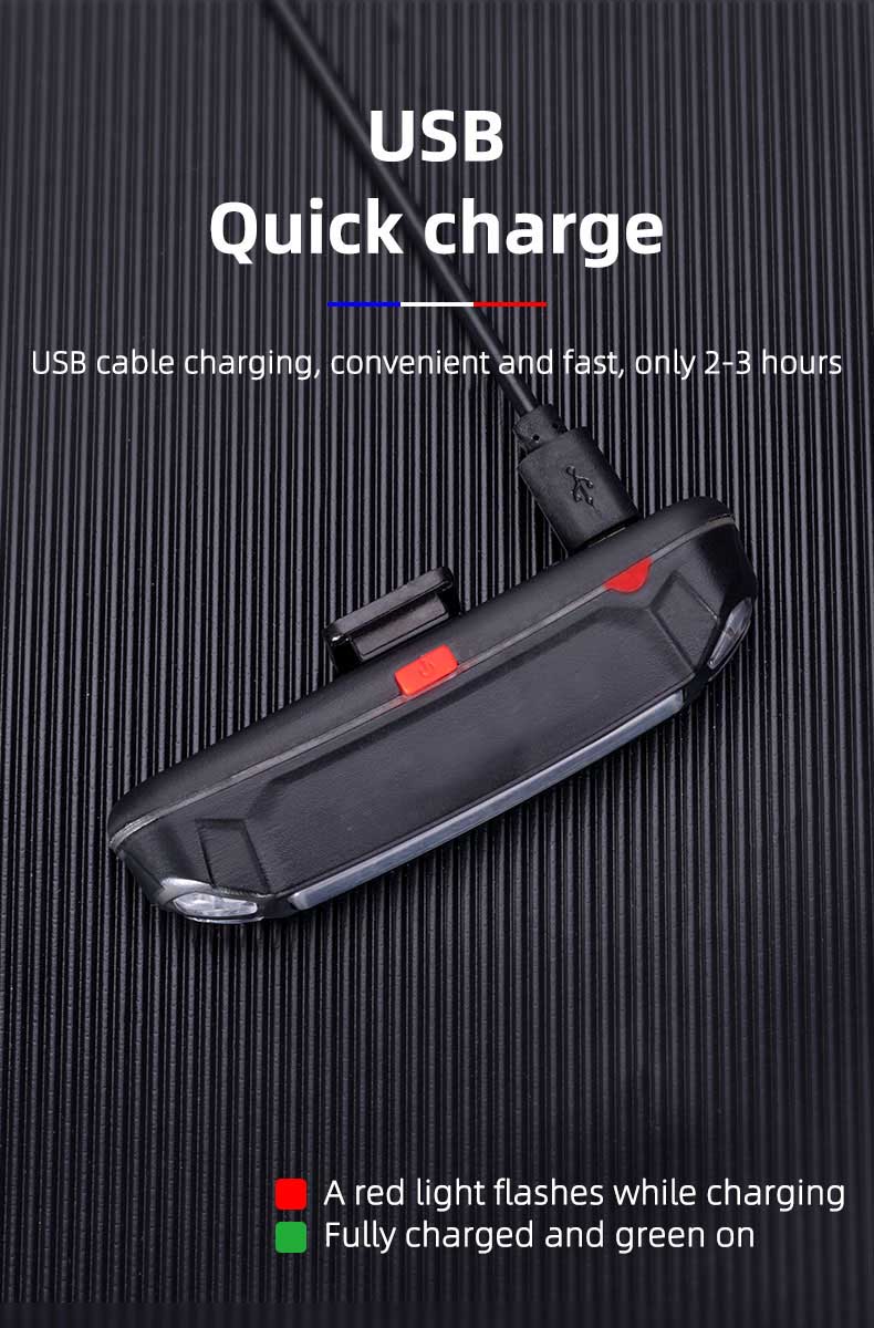 Mountain bicycle tail light USB charging warning light night riding taillight - Bicycle Lights - 7