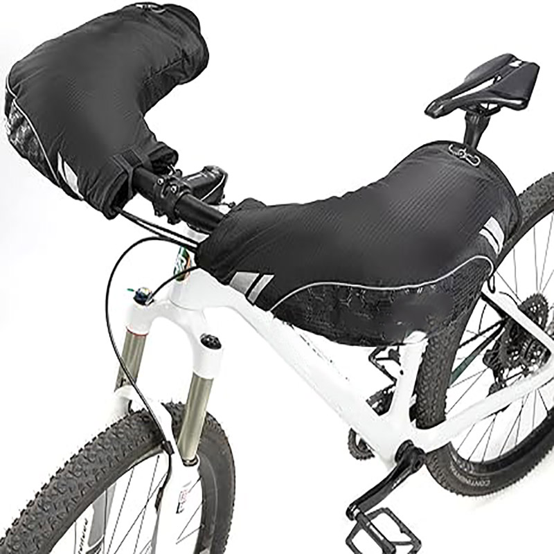 Gants de sport protection moto hiver Noir Gants vélo doublure