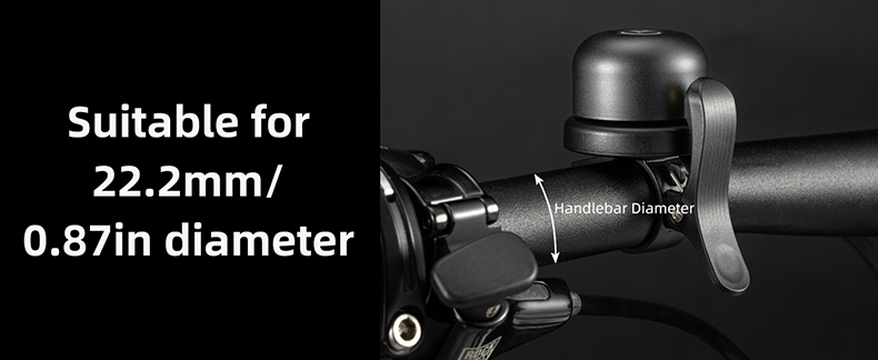 Bell for Bikes Waterproof  Mount Bike AirTag Holder GPS Tracker Electric Bike Horn - Bike Bell & Horn - 3