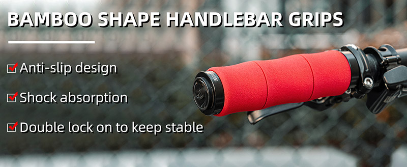 Shock Absorption Foam Bike Handle Grips Soft Comfortable Non-Slip Handle Bar - Grip Handlebar Tape - 1