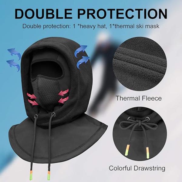 Thermal Fleece Balaclava Mask for Cold Weather - Balaclava Mask - 4