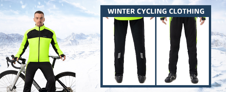 Winter Cycling Pants Mens Windproof Fleece Lined Hiking Pant