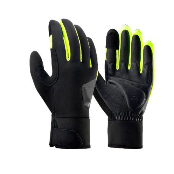 PU Leather Non Slip Shock-Absorbing Gloves Full Finger Cycling Gloves