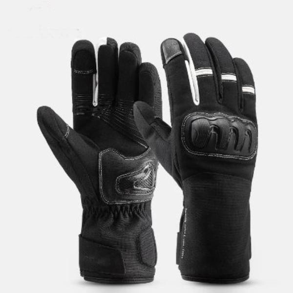 Winter Cycling Gloves PU Leather Non-slip Touch Screen