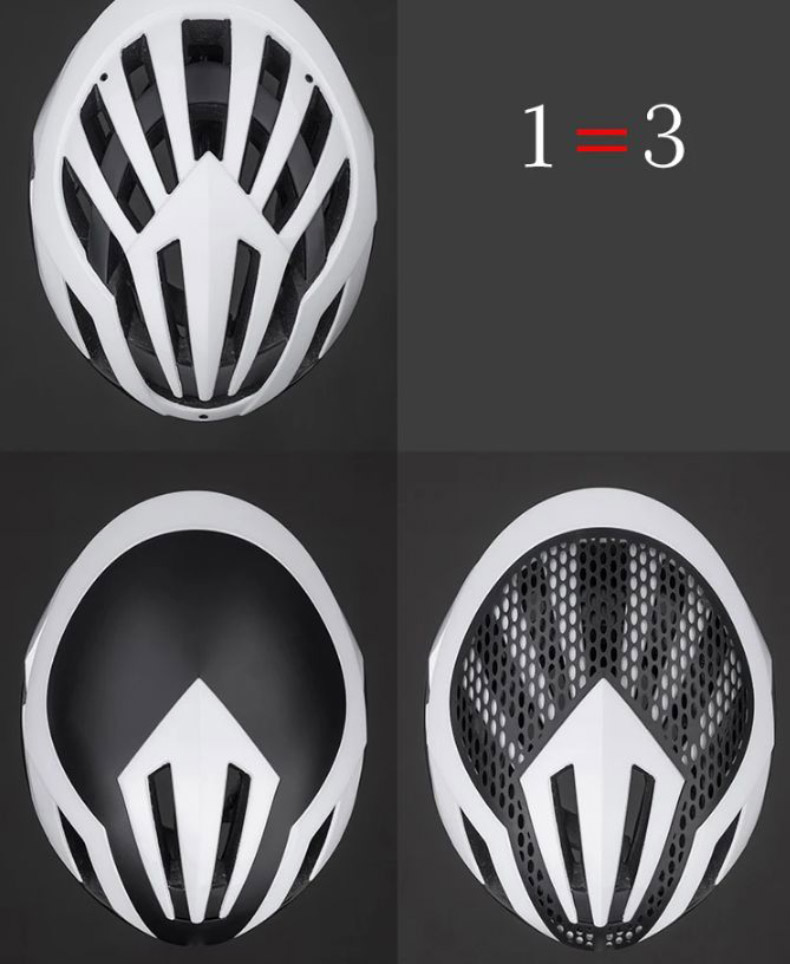 Bike Helmet 3 in 1 Integrally Molded Pneumatic Cycling Helmets - Cycling Helmet - 3